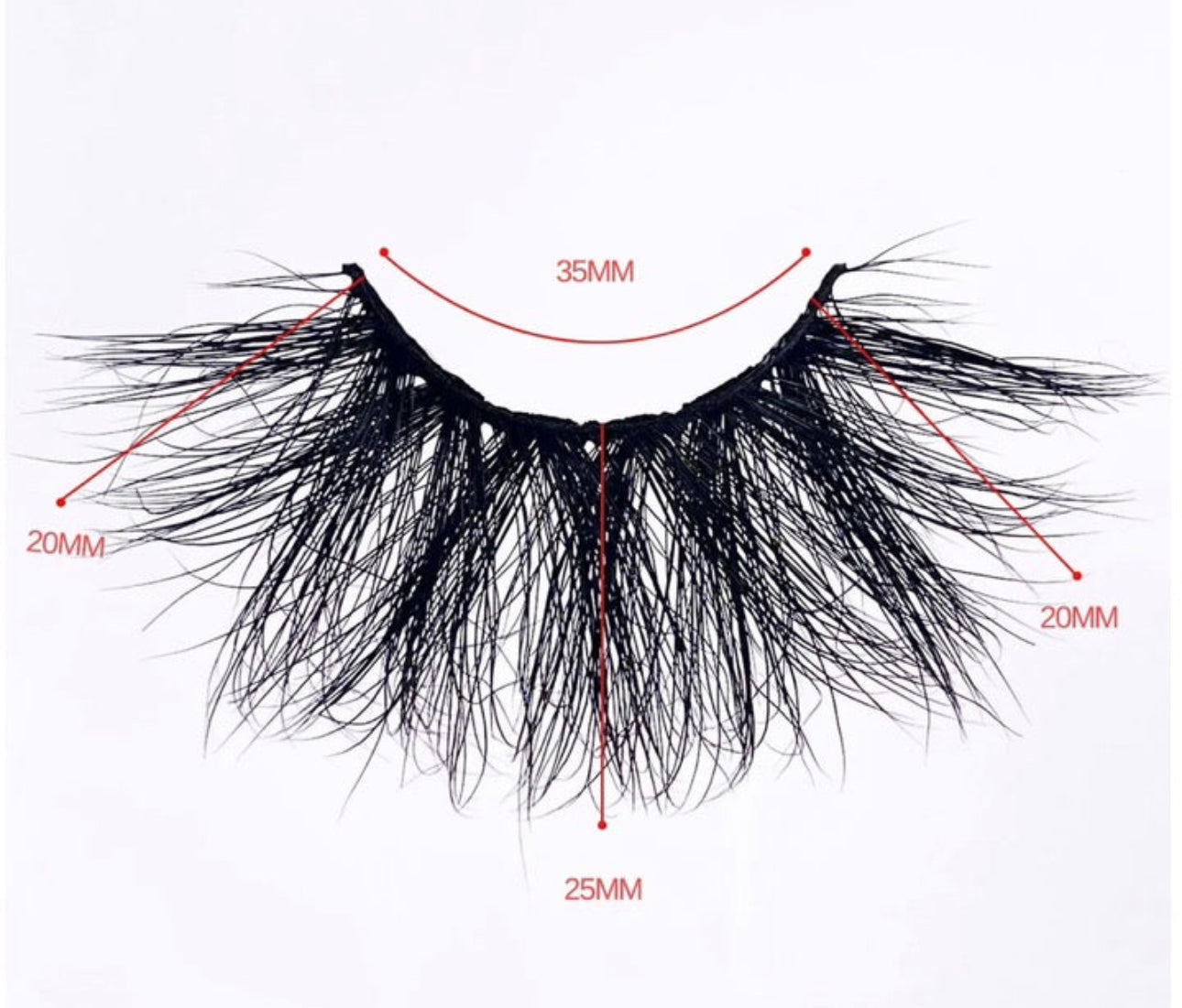 “APPLY PRESSURE” 25MM “Russin Synthetic Lashes